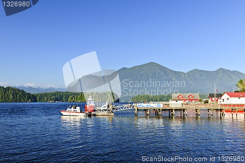 Image of Boats at dock in Tofino, Vancouver Island, Canada