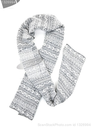 Image of Gray winter scarf