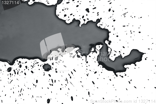 Image of wet black paint