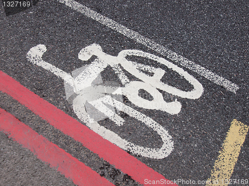 Image of Bike lane sign