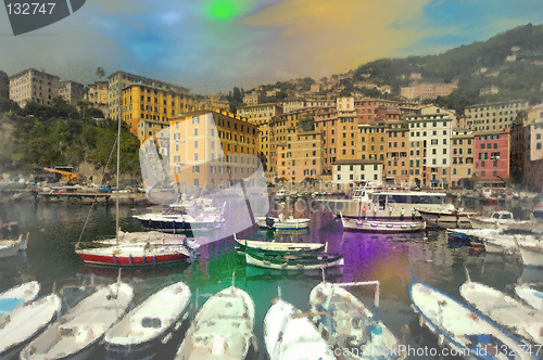 Image of Camogli digital alteration