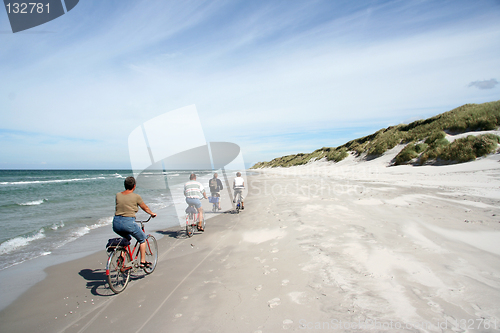 Image of Biking on the beach