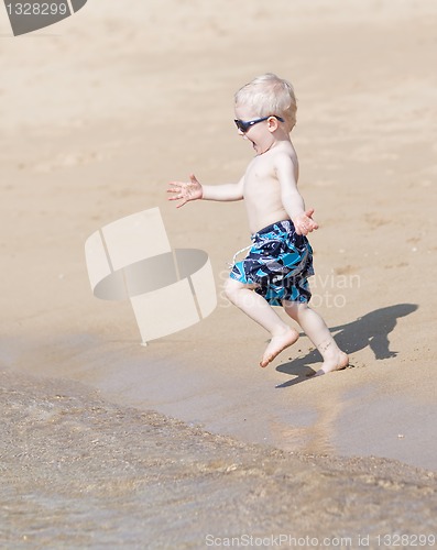 Image of toddler at the beach