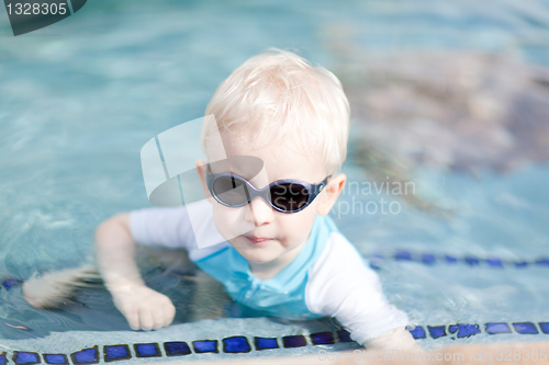 Image of toddler in a pool