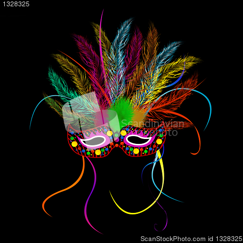 Image of Mardi grass party mask