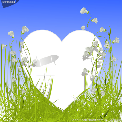 Image of Heart shape card 