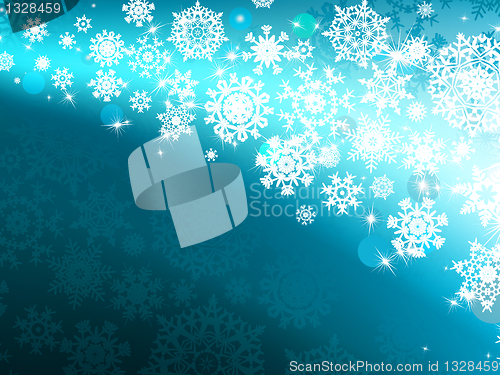 Image of Winter background with lights. EPS 8