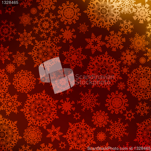 Image of Christmas pattern snowflake background. EPS 8