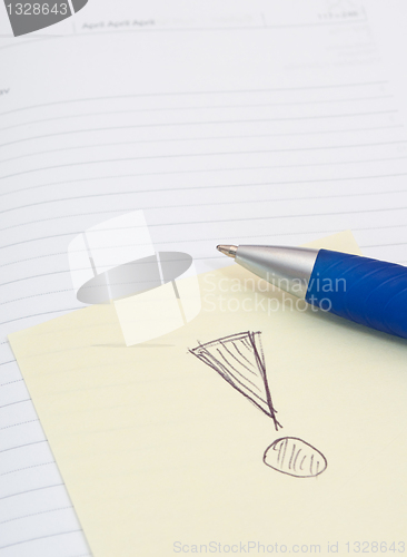 Image of Notebook, Ballpoint and Memo Stick