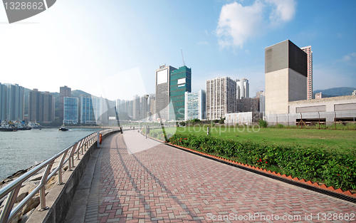 Image of jogging path beside the coast