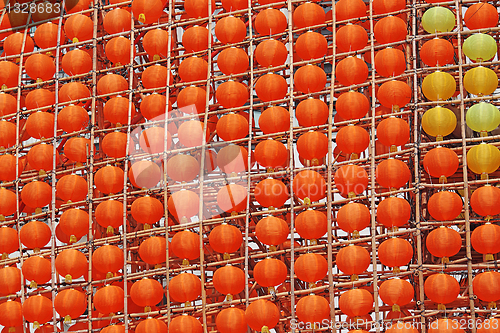 Image of wall of of Chinese Lanterns 