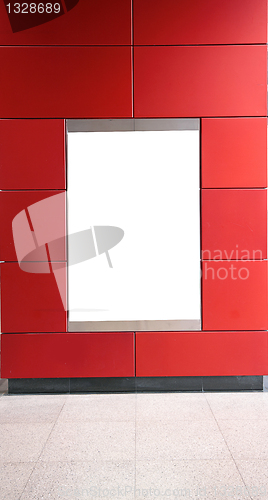 Image of advertisement blank in a modern building 