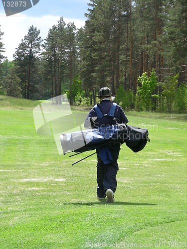 Image of golf caddy