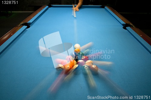 Image of Power break in pool