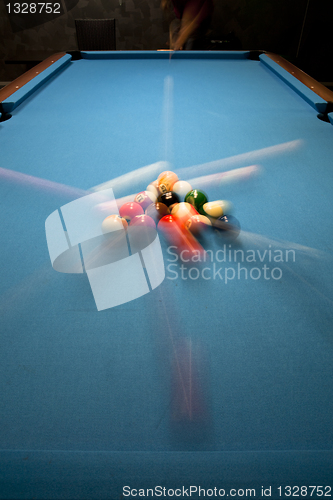 Image of Power break in pool