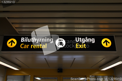 Image of Airport signs