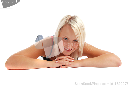 Image of Blond Laying Down