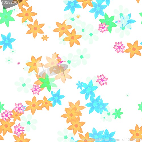 Image of seamless flower background
