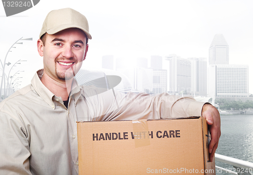 Image of delivery man worker