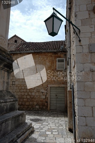 Image of street in european town