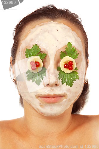 Image of Colorful facial mask isolated