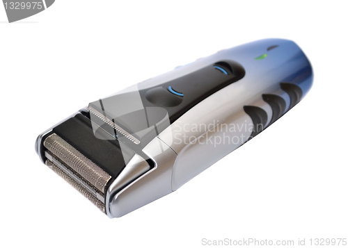 Image of Electric shaver on white background