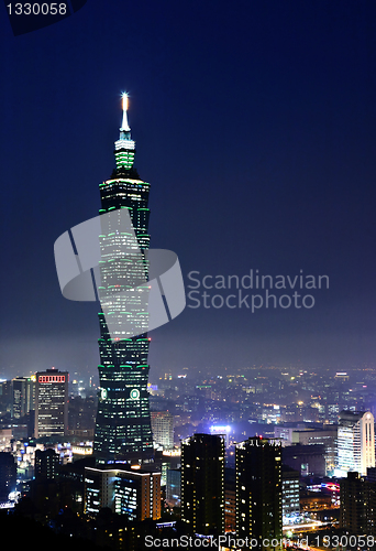 Image of taipei city at night