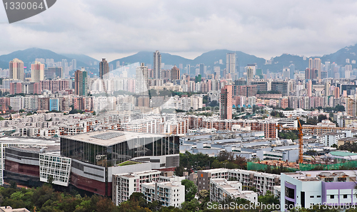 Image of Hong Kong crowded buildings