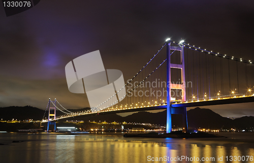 Image of Tsing Ma Bridge night view