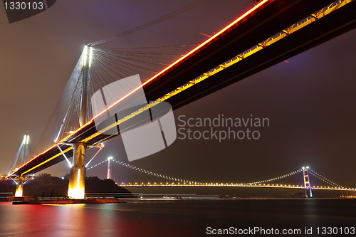 Image of Ting Kau Bridge in Hong Kong