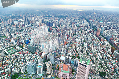 Image of Taipei city view from high