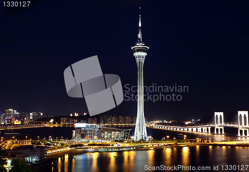 Image of Macao city at night