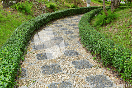 Image of path in chinese garden