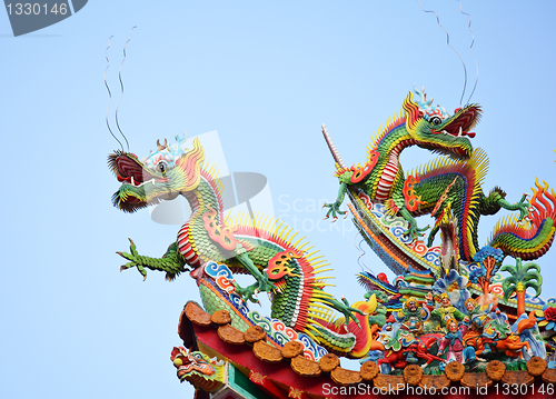 Image of Dragon on the roof