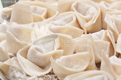 Image of hand made Chinese dumpling