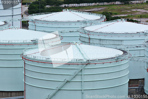 Image of oil storage tanks