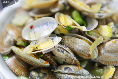 Image of fired clams in chinese style