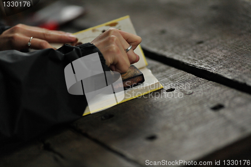 Image of collect stamp in travel