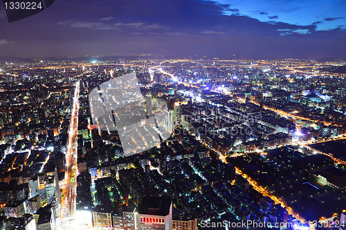 Image of taipei city at night