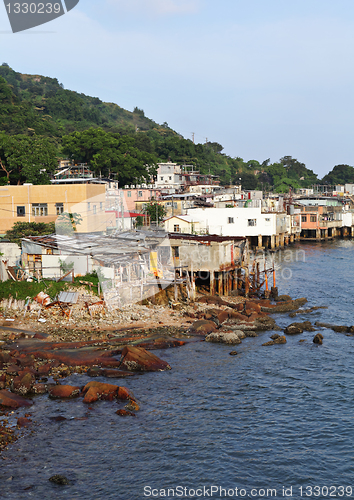 Image of fishing village of Lei Yue Mun in Hong Kong