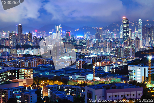 Image of Hong Kong downtown at night