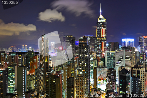 Image of Hong kong at night