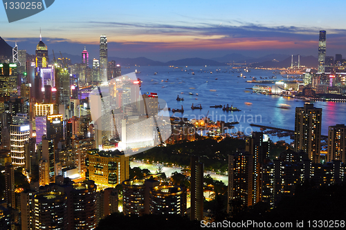 Image of Hong Kong at night