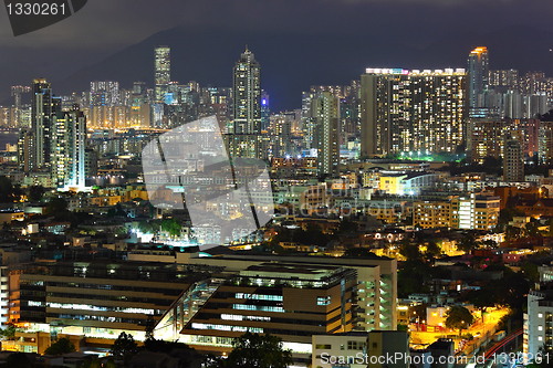 Image of Hong Kong downtown at night