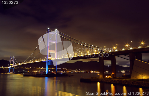 Image of Tsing Ma Bridge night view