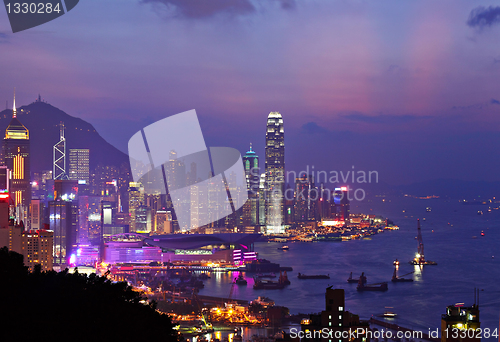 Image of Hong Kong at night