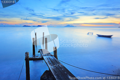 Image of sunset pier