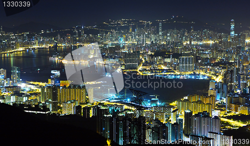 Image of night view of Hongkong