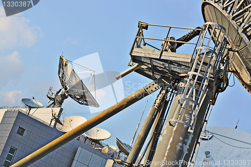 Image of satellite dishes