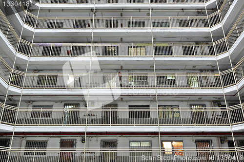 Image of public apartment block in Hong Kong